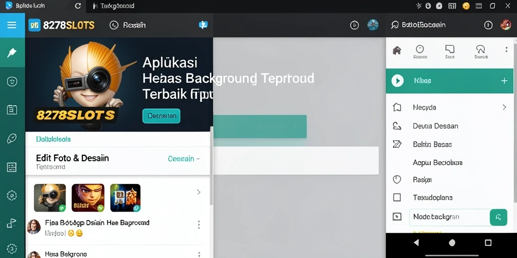 Antarmuka pengguna <strong>8278SLOTS</strong> saat menghapus latar belakang gambar.
