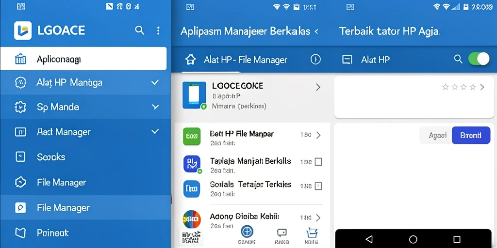 Tampilan antarmuka LGOACE yang sederhana dan intuitif untuk pengelolaan file.
