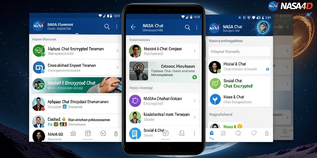 Antarmuka pengguna NASA4D yang intuitif dan aman untuk chat.