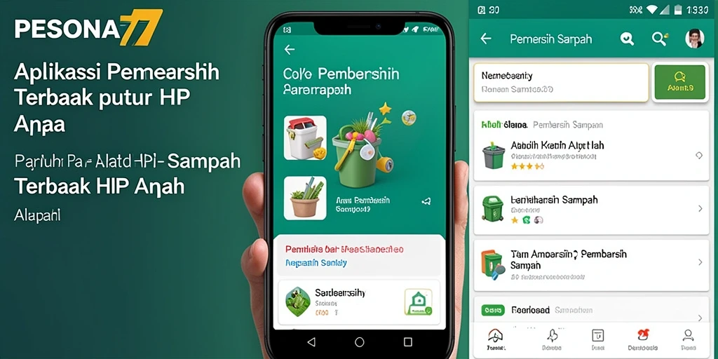 Screenshot PESONA77 menampilkan antarmuka pembersihan yang simpel dan efektif.