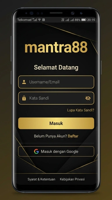 Cara Masuk Akun Mantra88 untuk Pengguna Android